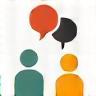 Consultation icon representing dialogue