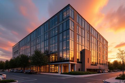 Exterior shot of a commercial building