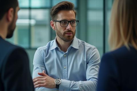 Still from a corporate video