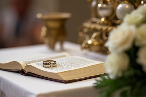 Wedding ceremony detail shot